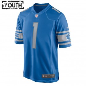 Detroit Lions Tröjor Penei Sewell 1 Nike Blå 2021 NFL Draft - Barn